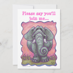 Elephant Party Centre Inbjudningar