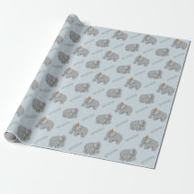 Elephant Party Wrapping Papper