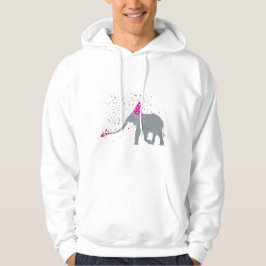Elephant Partying - Djur med Party Hoodie