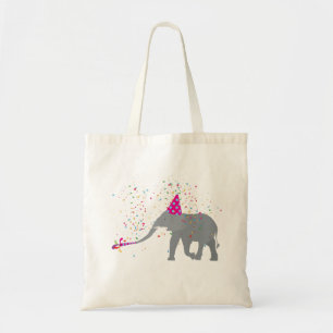 Elephant Partying - Djur med Party Tygkasse