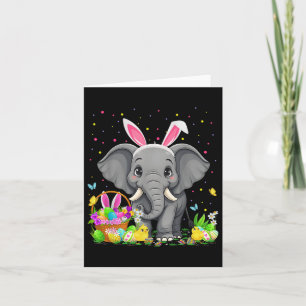 Elephant Påskägg Hunt Bunny Ear Elephant Lycklig Kort
