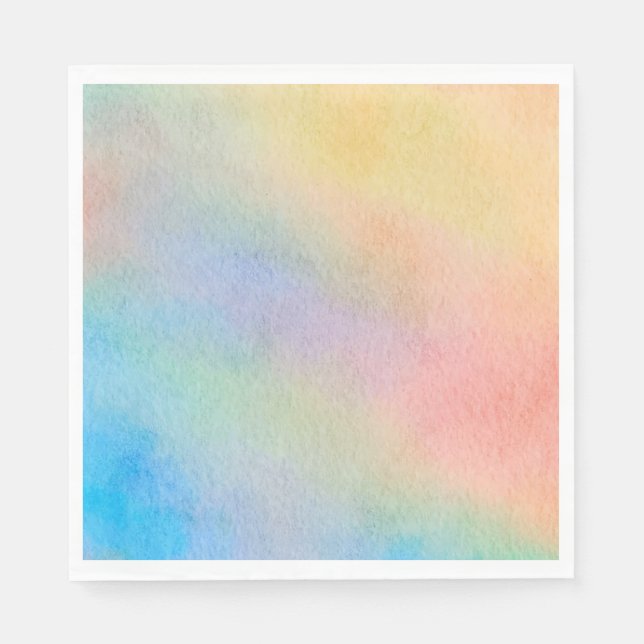 Elephant Pastel Bunch av Balloons Teckning Pappersservett (Framsidan)