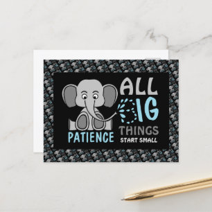 Elephant Patience Vykort