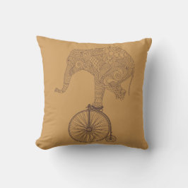 Elephant Penny Farthing Bicycle Balance Kudde