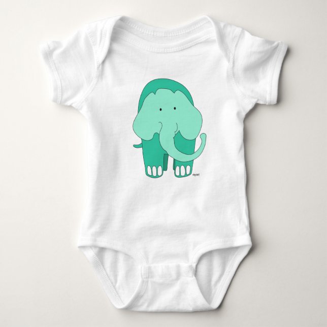 Elephant Personlig T Shirt (Framsida)