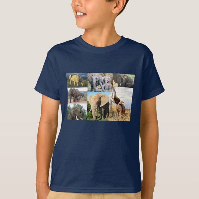 Elephant Photo T Shirt (Framsida)