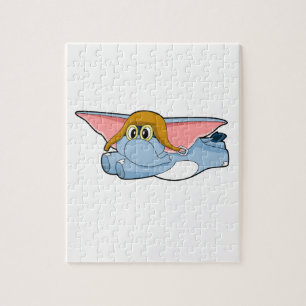 Elephant Pilot Pilot hat Pussel