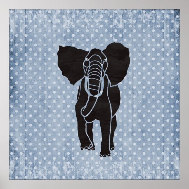 Elephant Polka Poster (Framsidan)