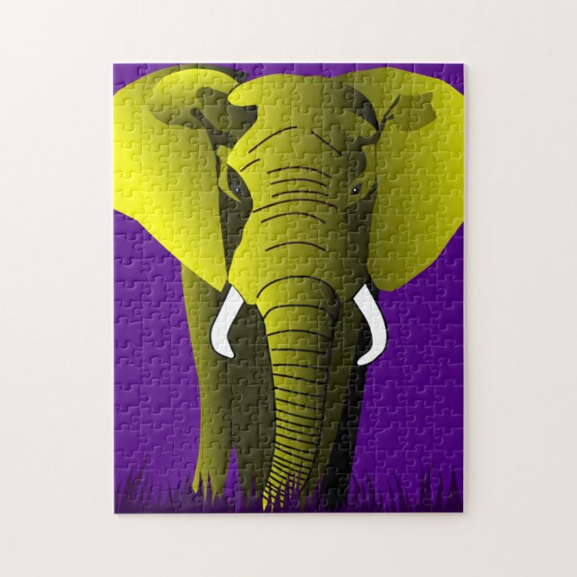 ELEPHANT POP ART JIGSAW PUZZLE PUSSEL (Vertikal)