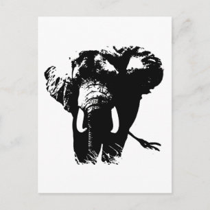 Elephant Pop Art Vykort