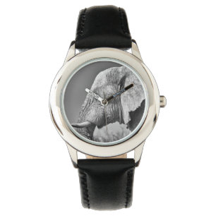 Elephant porträtt armbandsur