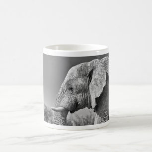 Elephant porträtt kaffemugg