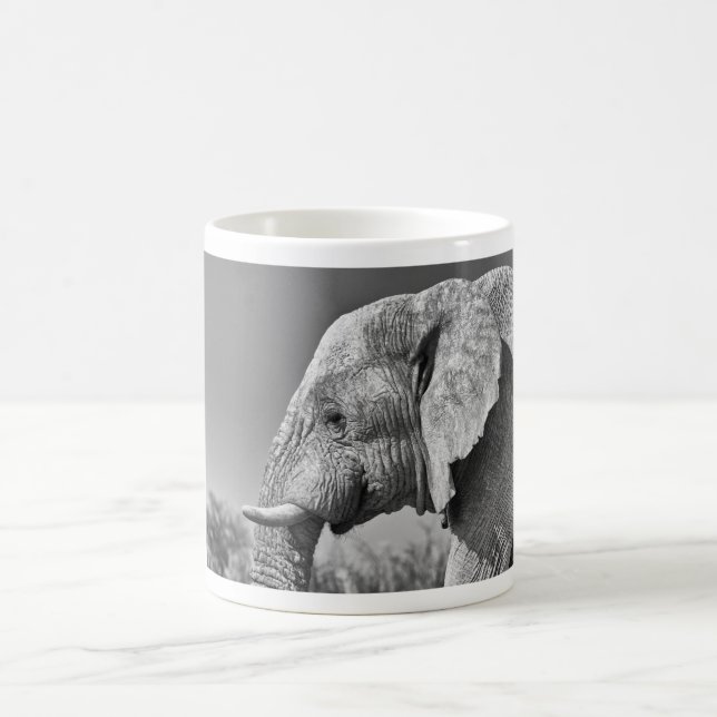 Elephant porträtt kaffemugg (Center)
