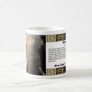 Elephant Porträtt Kaffemugg