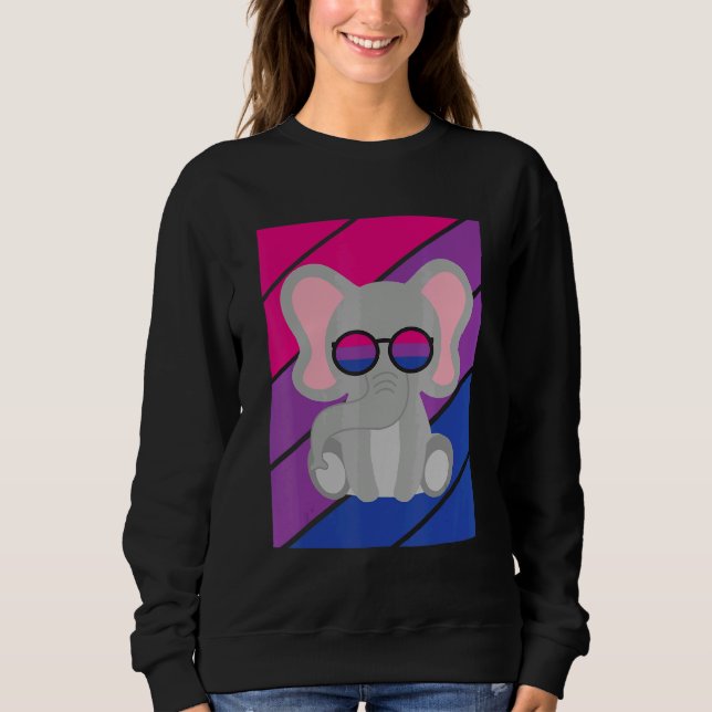 Elephant Pride Bisexual Flag LGBTQ Proud Ally Prid T Shirt (Framsida)