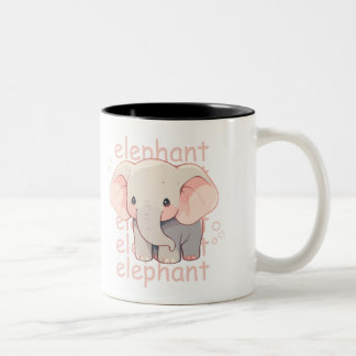Elephant Print Mugg