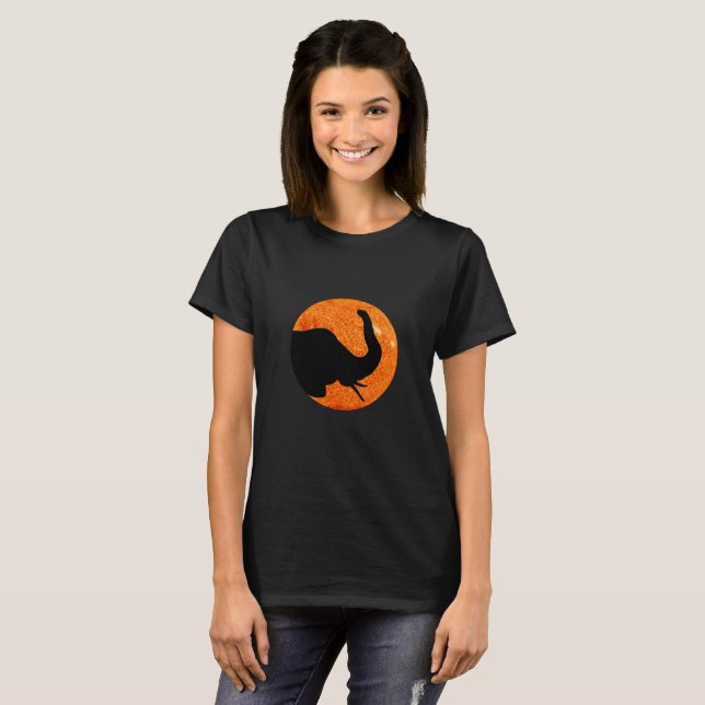 Elephant Profile Solar Eclipse T-shirt (Hel framsida)