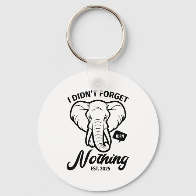 Elephant Quote, Elephant Lover, Elephant Zoo Anima Nyckelring (Framsida)