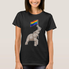 Elephant Rainbow T Shirt