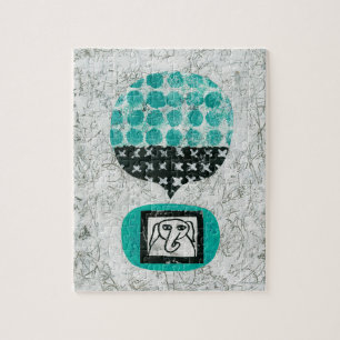 Elephant Rememsing Jigszle Puzzle Pussel