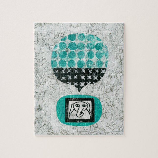 Elephant Rememsing Jigszle Puzzle Pussel (Vertikal)