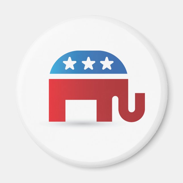 Elephant Republicans Magnet (Framsidan)