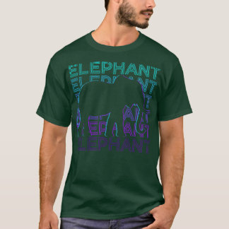 Elephant Retro Gift T Shirt