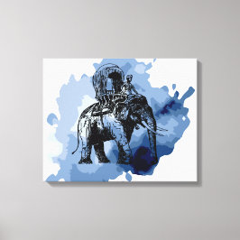 Elephant Ride Canvastryck