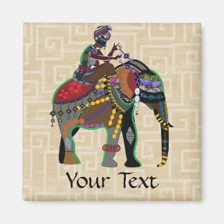 Elephant Rider Magnet