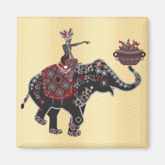 Elephant Rider Magnet