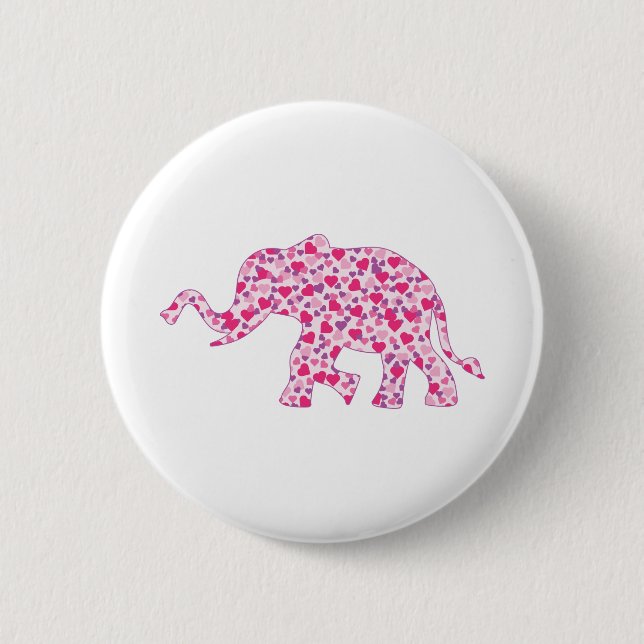 Elephant-Rosa-Hearts (1) Knapp (Framsida)