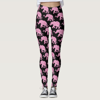 Elephant Rosa Hearts of Kärlek Leggings