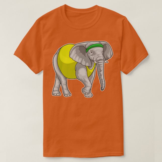 Elephant Running Fitness T Shirt (Design framsida)
