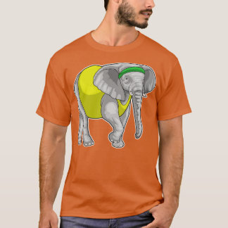 Elephant Running Fitness T Shirt