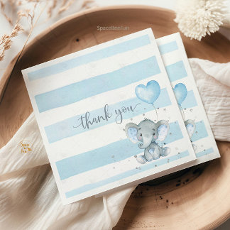 Elephant Safari Baby dusch Pappersservett