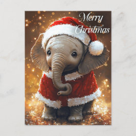 Elephant Santa Vykort