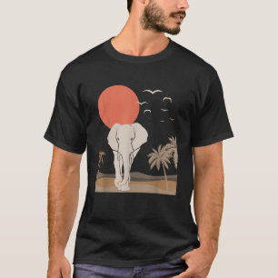 Elephant Savannah Afrika Ligcape Minimalist Desi T Shirt
