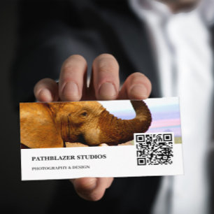 Elephant Scents Fotografi av vilda djur Visitkort