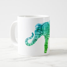 Elephant Sculpture 20oz Giant Coffee Mugg