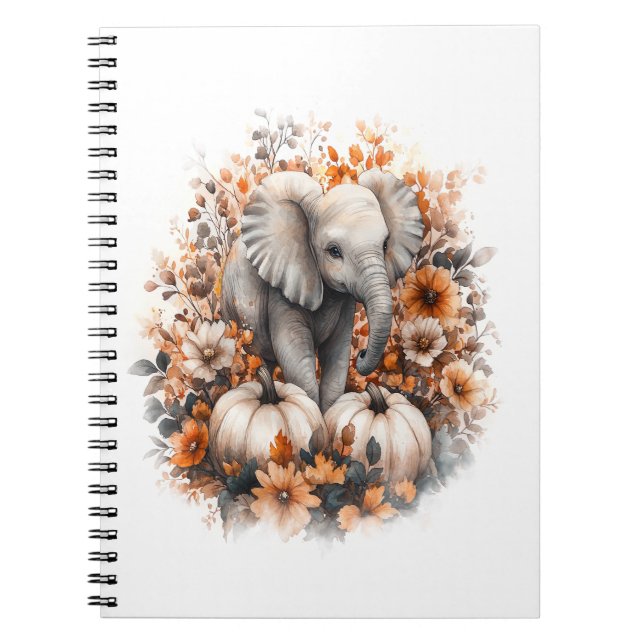 Elephant Shirt Land Pumpkin Anteckningsbok (Framsidan)
