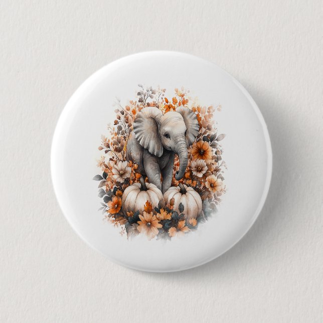 Elephant Shirt Land Pumpkin Knapp (Framsida)