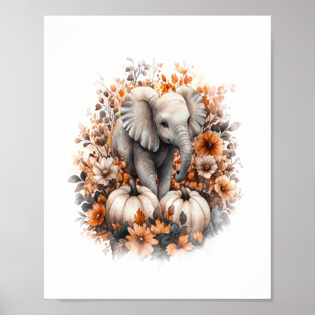 Elephant Shirt Land Pumpkin Poster (Framsidan)