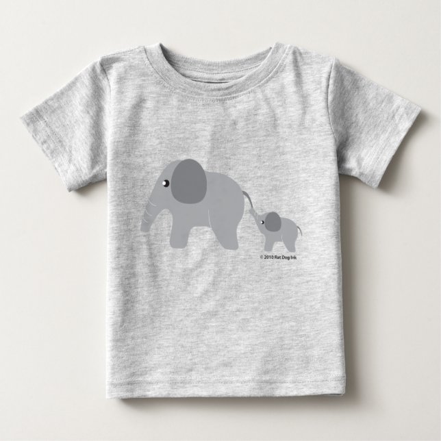 Elephant Shirt T Shirt (Framsida)