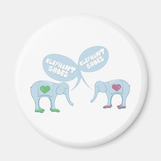Elephant Shoes Magnet (Framsidan)