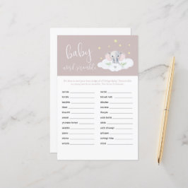 Elephant Shower Baby Ord Scramble Game Rosa