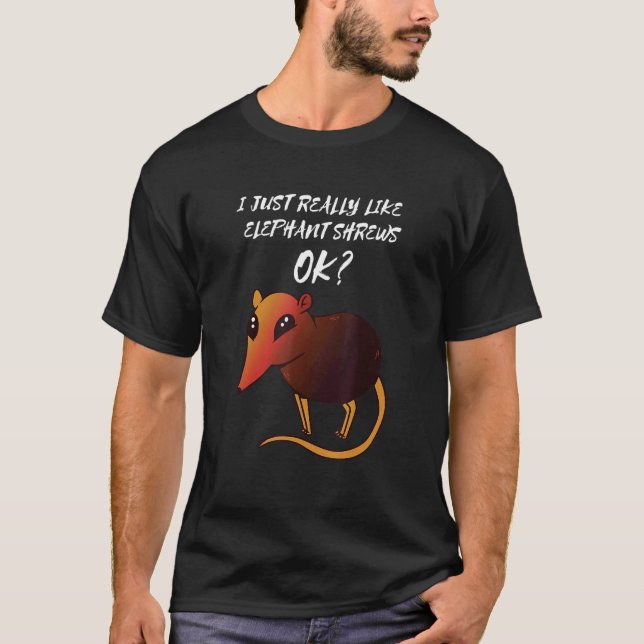 Elephant Shrew I Verkligen som Sengi Jumping Mo T Shirt (Framsida)