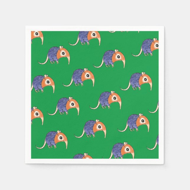 Elephant Shrew Napkins Pappersservett (Framsidan)