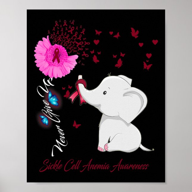 Elephant Sickle Cell Anemia Awareness Poster (Framsidan)