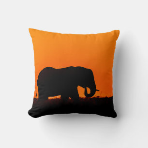 Elephant Silhouette Kudde