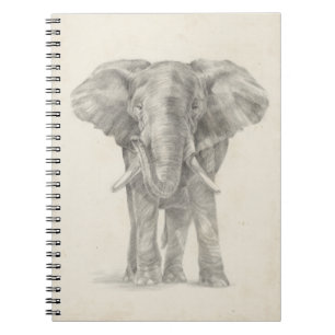 Elephant Sketch Anteckningsbok
